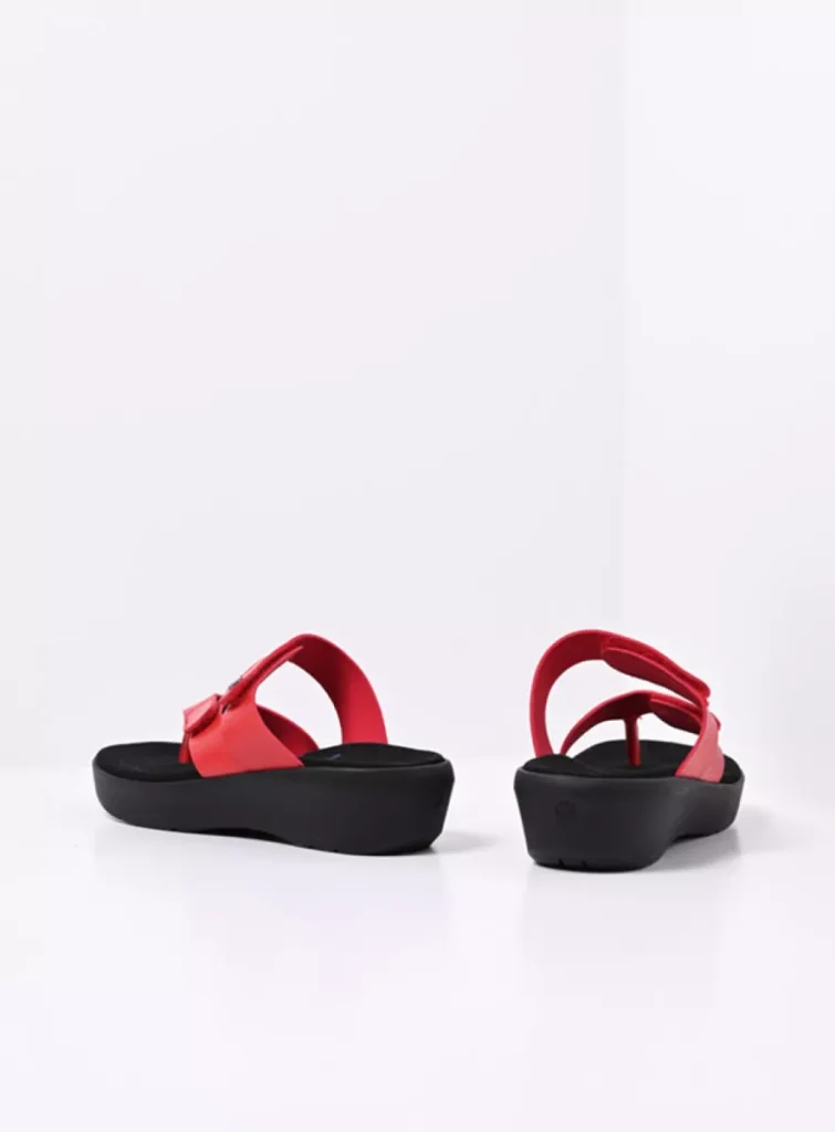 Wolky Sandals 00202 Hobie 02500 red biocare