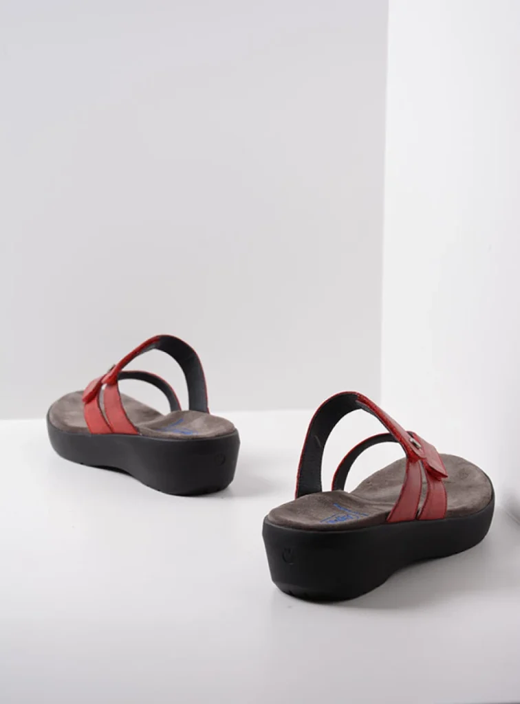 Wolky Sandals 00202 Hobie 30500 red leather