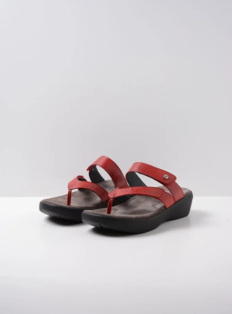 Wolky Sandals 00202 Hobie 30500 red leather