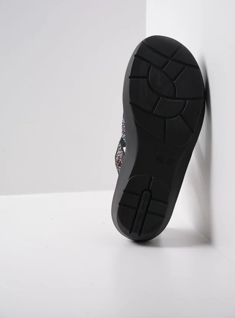 Wolky Sandals 00202 Hobie 49970 black multi suede