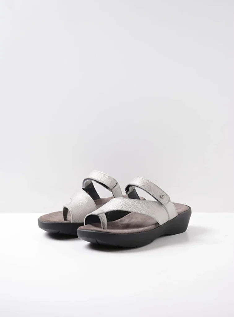 Wolky Sandals 00203 Collins 71130 silver leather