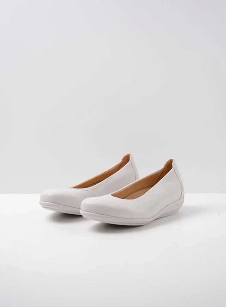 Wolky Ballet pumps 00386 Duncan F2F 80112 white biocare