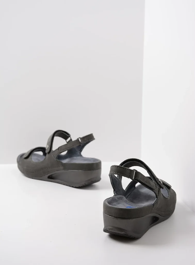 Wolky Sandals 00425 Shallow 10200 grey nubuck