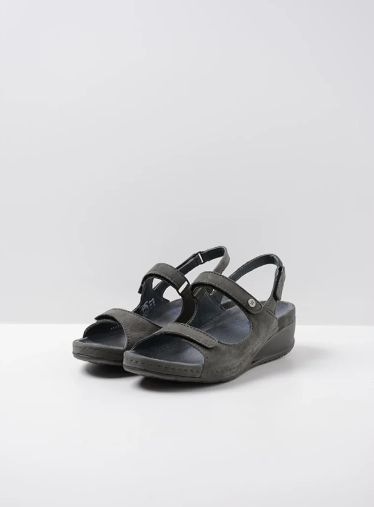 Wolky Sandals 00425 Shallow 10200 grey nubuck