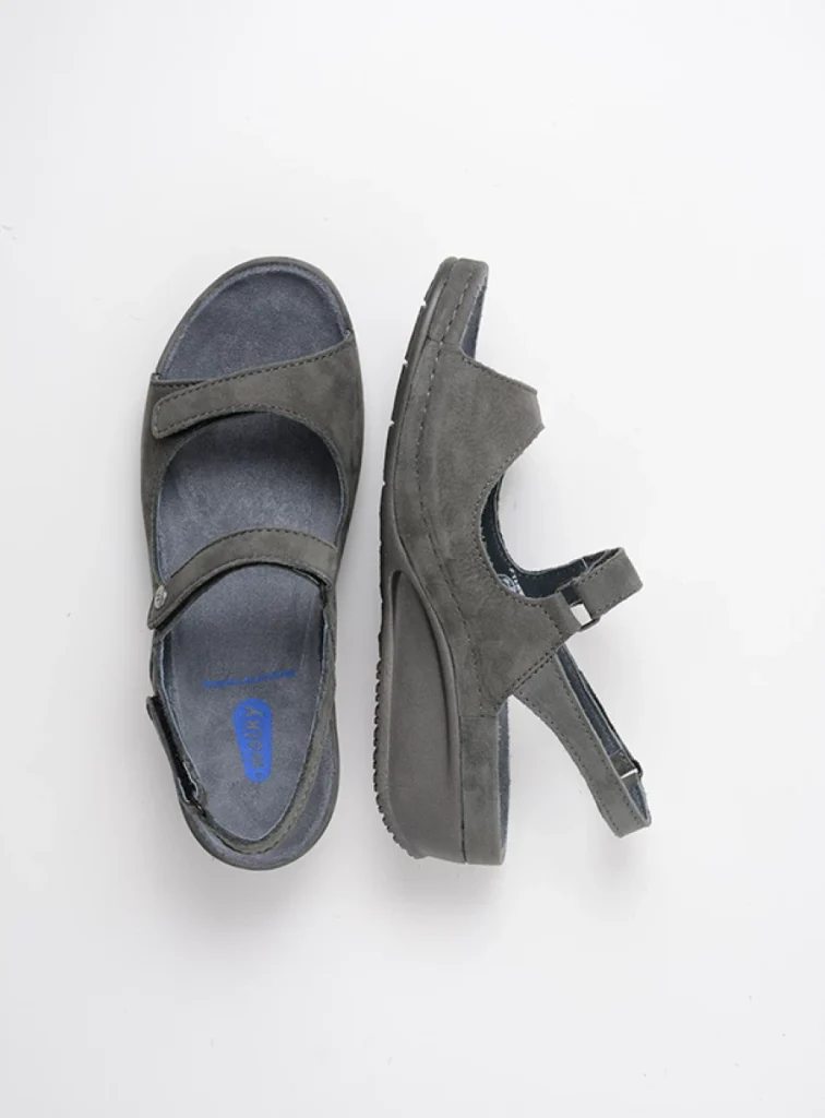 Wolky Sandals 00425 Shallow 10200 grey nubuck