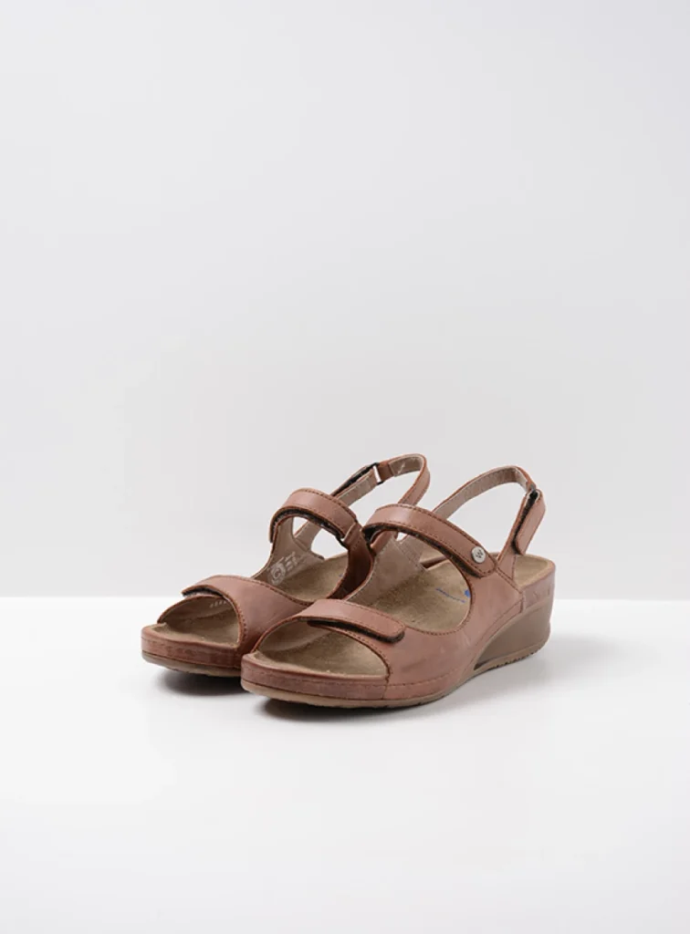 Wolky Sandals 00425 Shallow 30310 brown leather