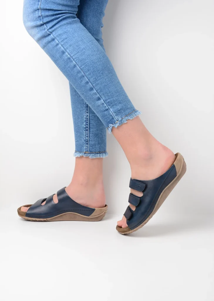 Wolky Sandals 00532 Nomad 50800 blue leather