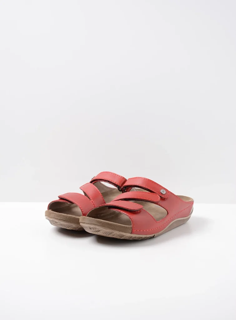 Wolky Sandals 00536 Jasper 50500 red leather