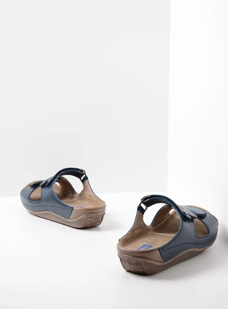 Wolky Sandals 00536 Jasper 50800 blue oiled leather