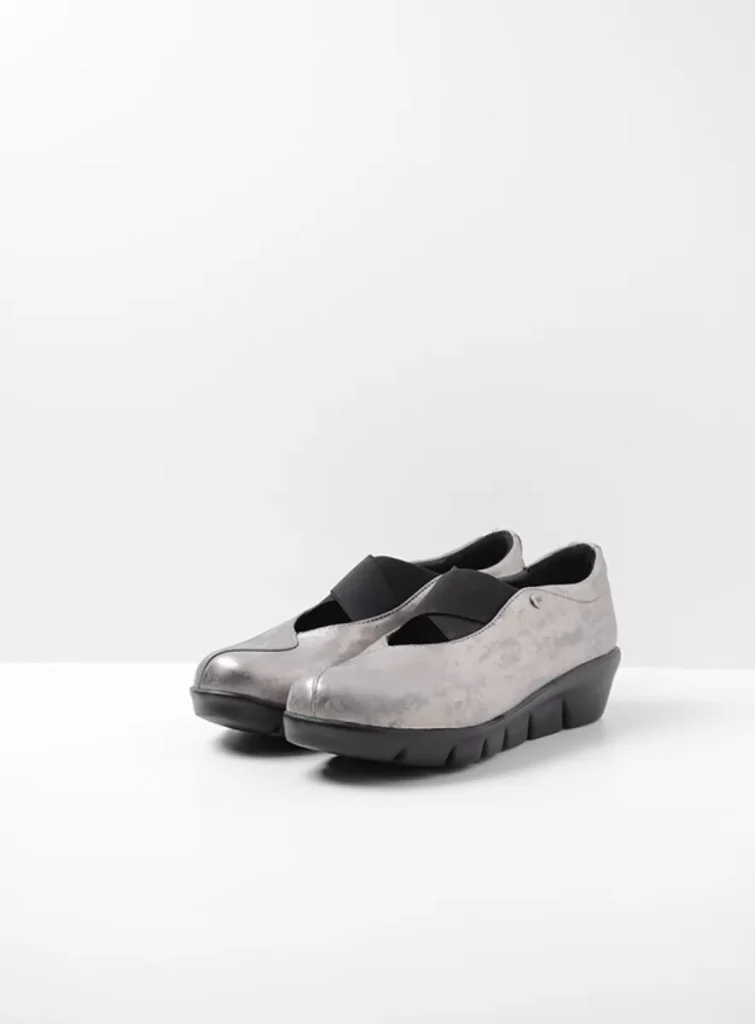 Wolky Ballet pumps 00665 Cursa 10203 grey metallic nubuck