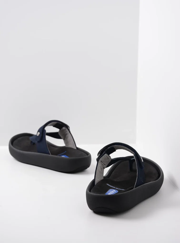 Wolky Sandals 00821 Peace 11820 blue nubuck