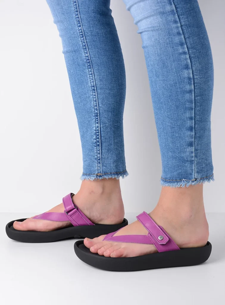 Wolky Sandals 00821 Peace 31660 fuchsia leather