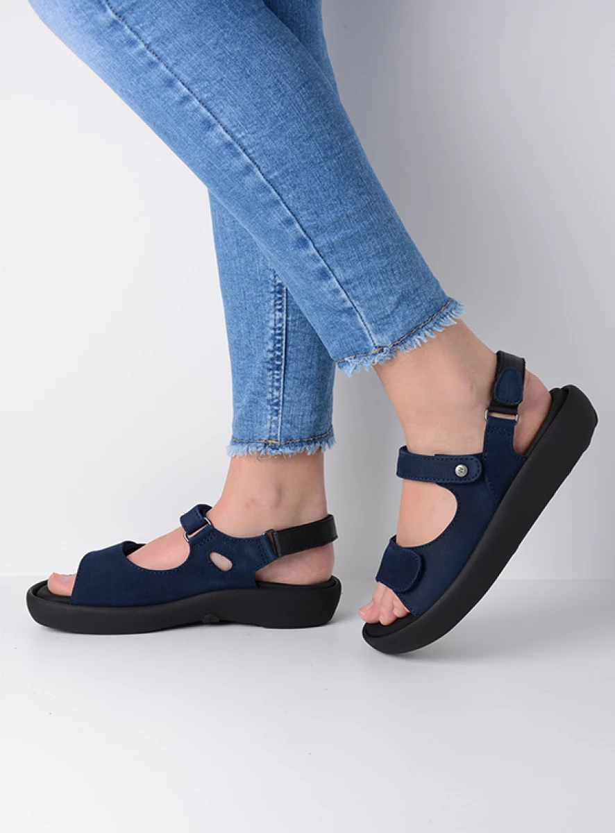 Wolky Sandals 00827 Celine 11820 denim nubuck