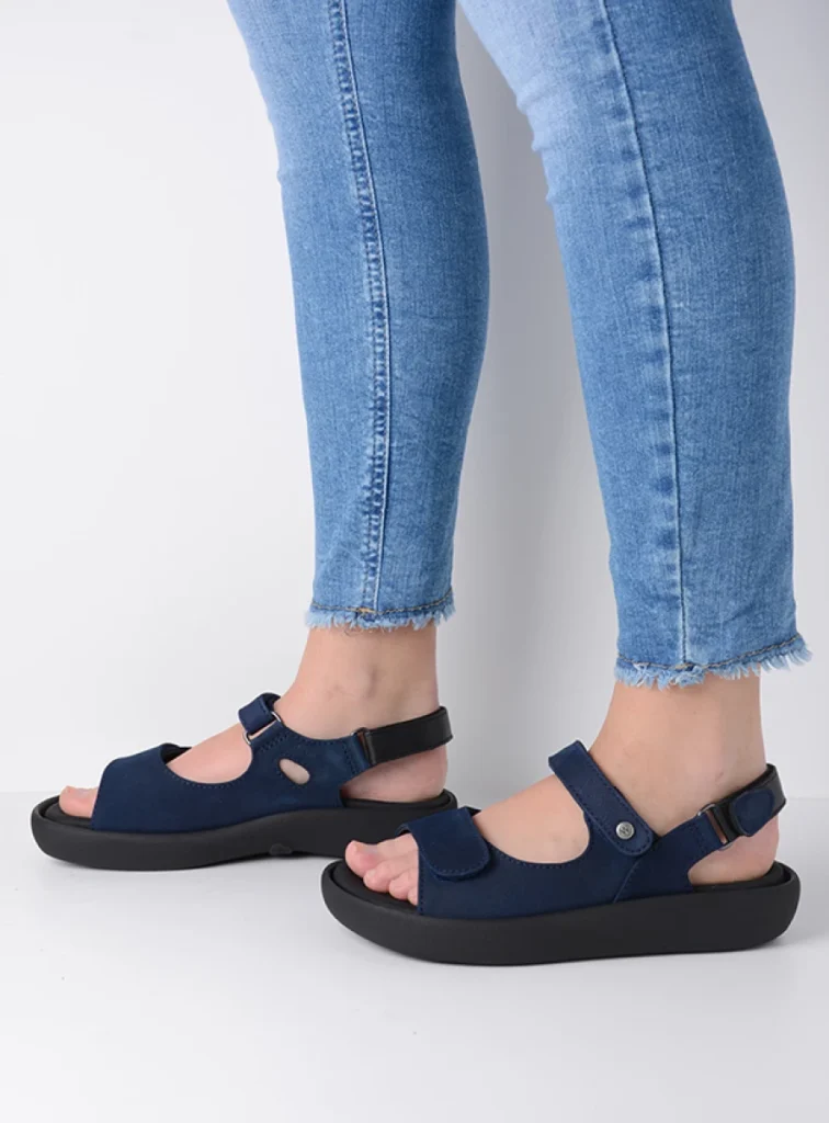 Wolky Sandals 00827 Celine 11820 denim nubuck