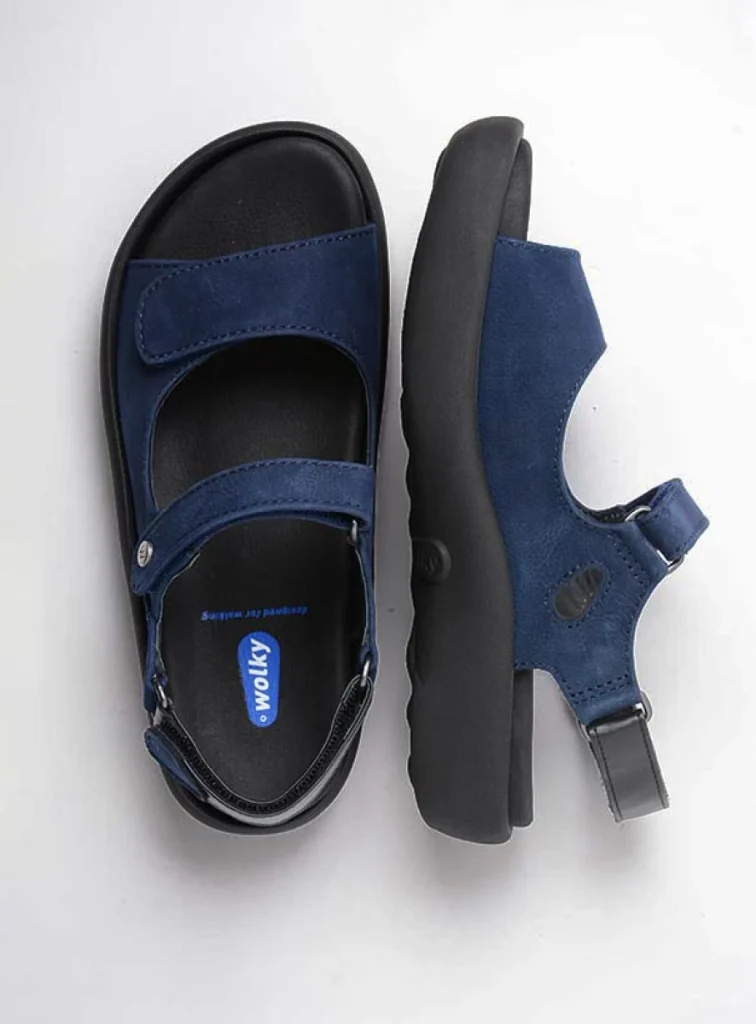 Wolky Sandals 00827 Celine 11820 denim nubuck