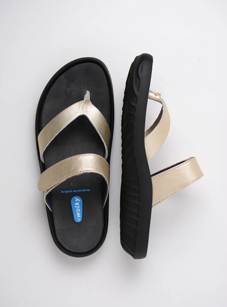 Wolky Flip flops dames 00880 Tahiti 31140 gold leather