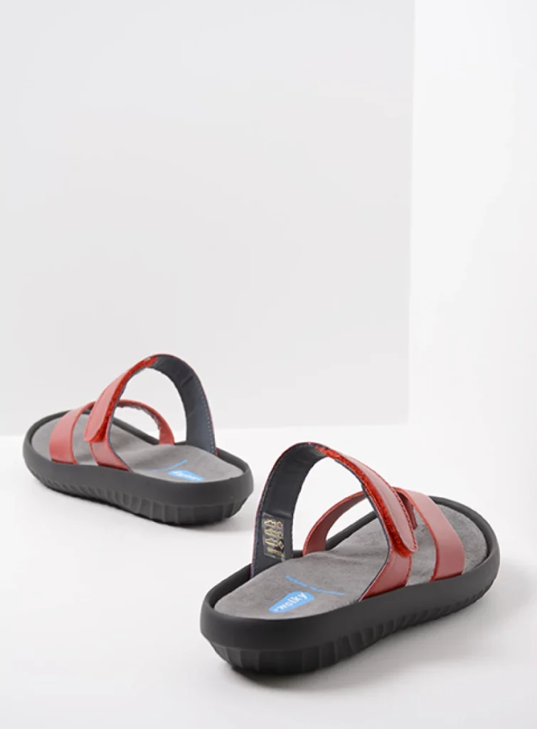 Wolky Flip flops dames 00880 Tahiti 31500 red leather