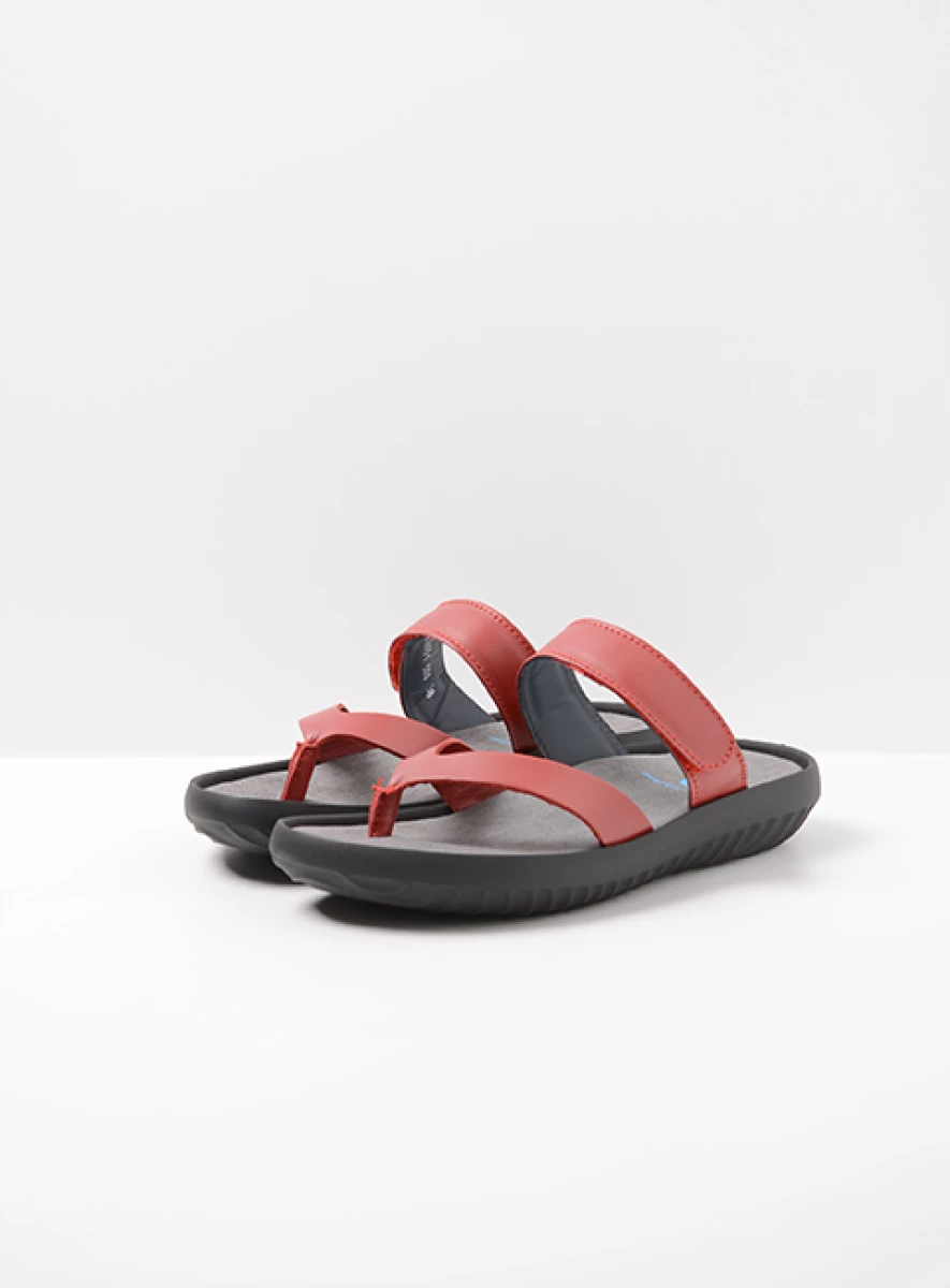 Wolky Flip flops dames 00880 Tahiti 31500 red leather