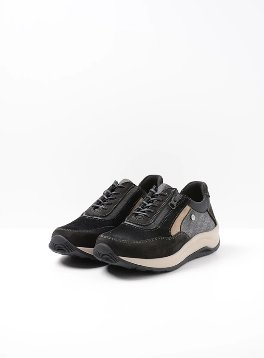Wolky Lace up shoes 00975 Cupar 90001 black combi leather
