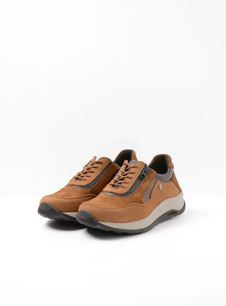 Wolky Trainers 00975 Cupar 90431 cognac combi leather