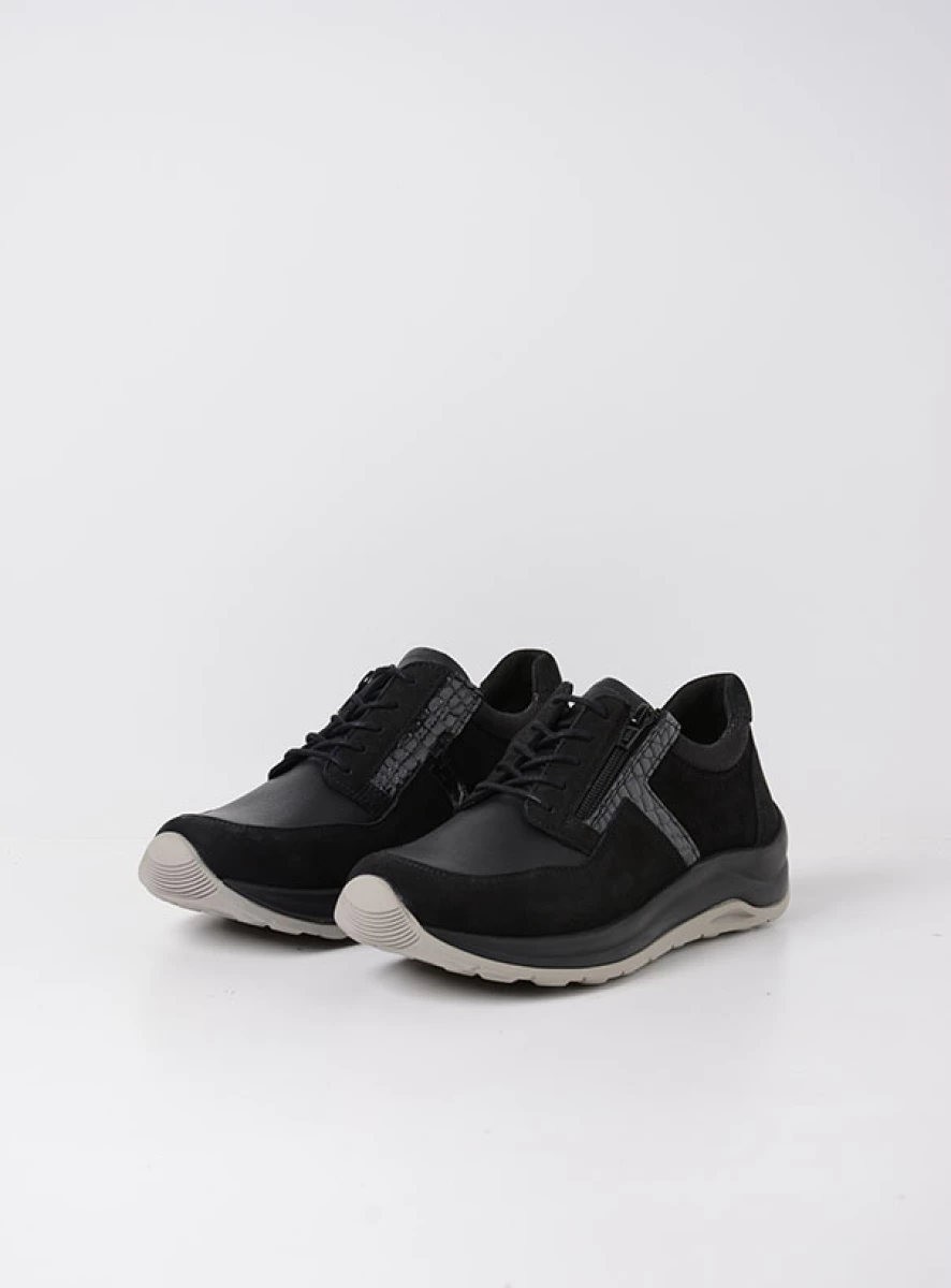 Wolky Trainers 00979 Comrie 91001 black combi leather