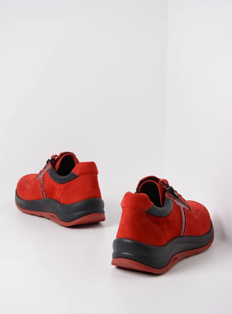 Wolky Trainers 00979 Comrie 91501 red combi leather