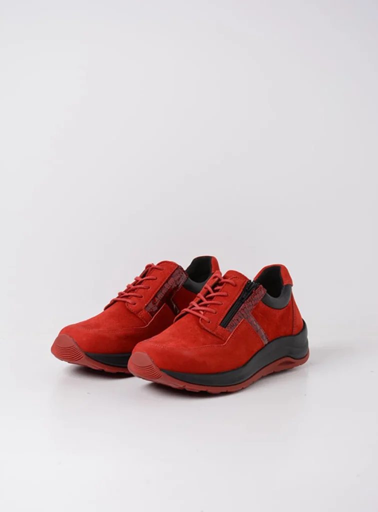 Wolky Trainers 00979 Comrie 91501 red combi leather