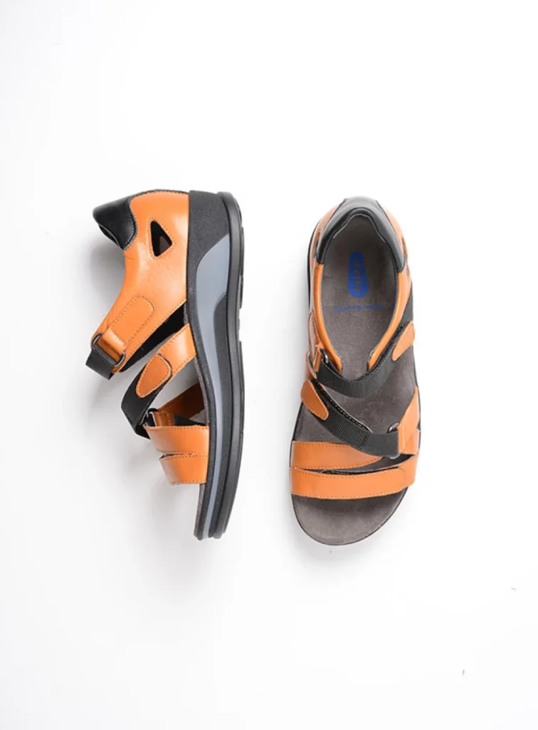 Wolky Sandals 01055 Desh 30550 orange leather