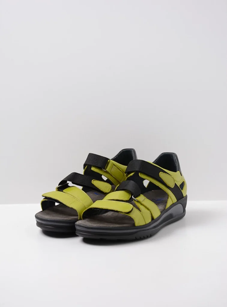 Wolky Sandals 01055 Desh 30710 oliv green leather