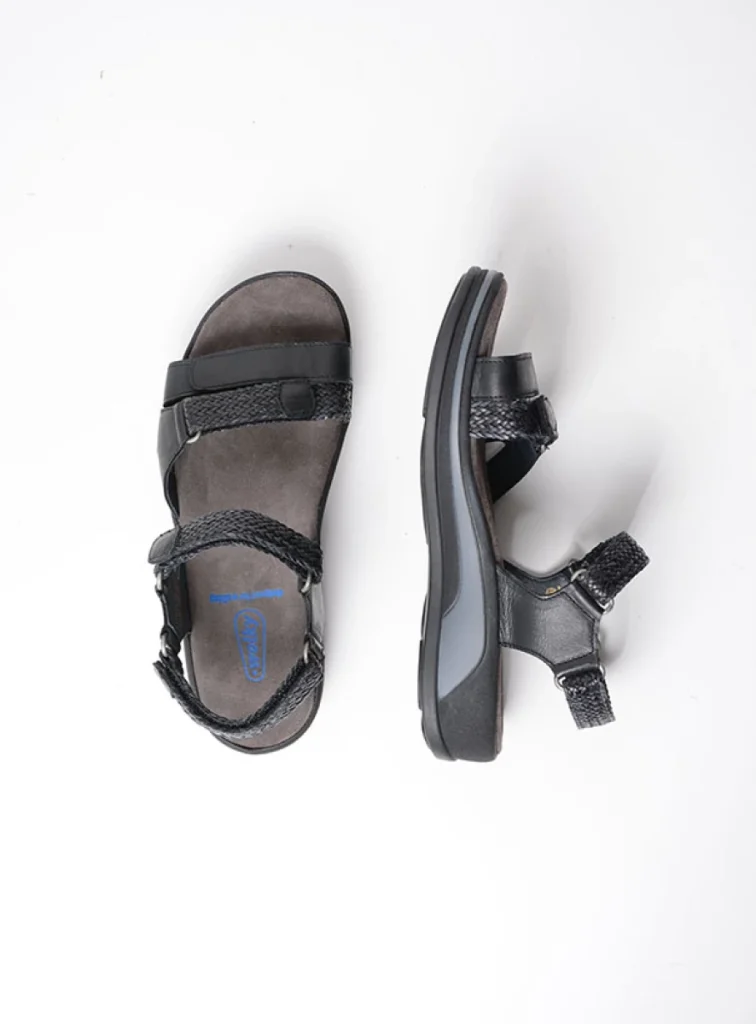 Wolky Sandals 01056 Acula 31000 black leather