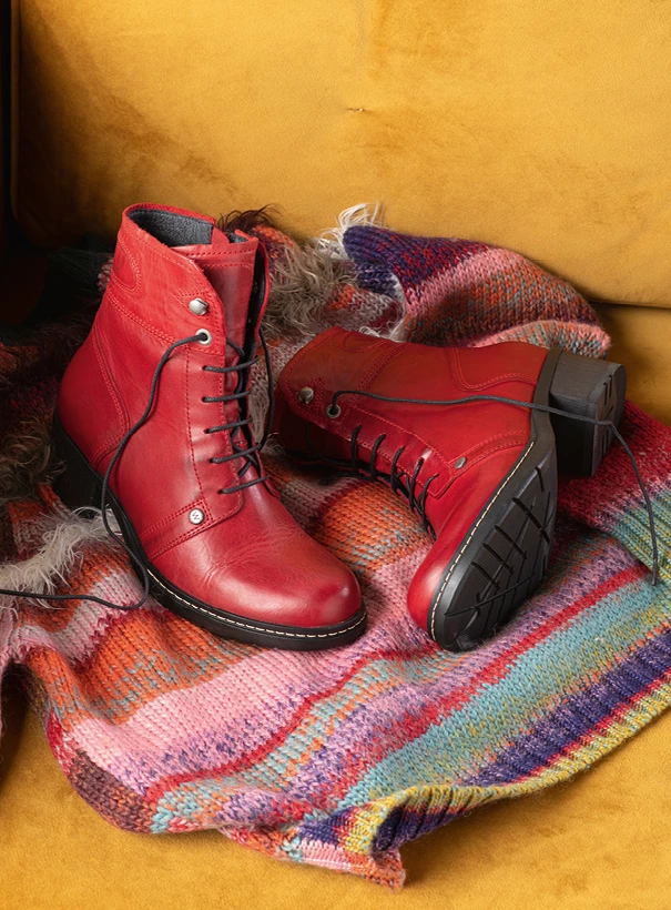 Meningsfuld opretholde dør spejl Buy your Wolky Red Deer - dark red leather shoes online - Wolky