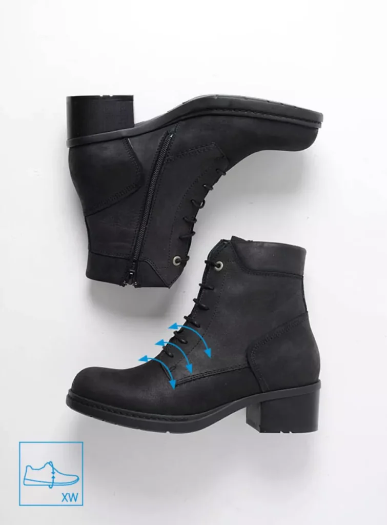 Wolky Lace up boots 01275 Edson XW 12000 black nubuck