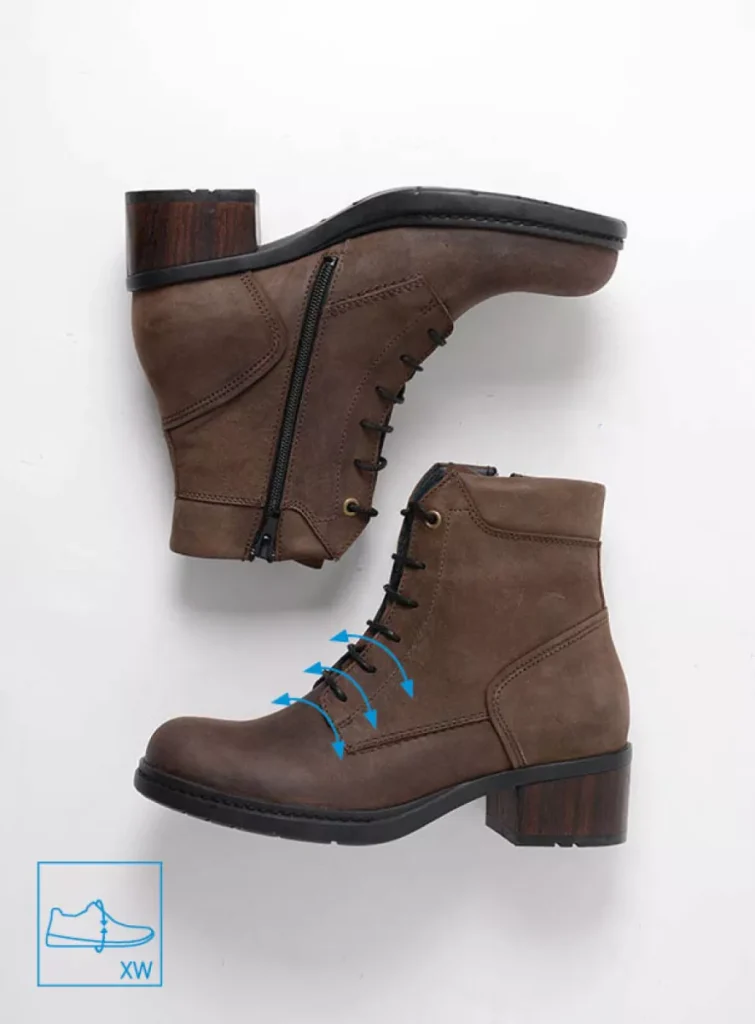 Wolky Lace up boots 01275 Edson XW 12300 brown nubuck