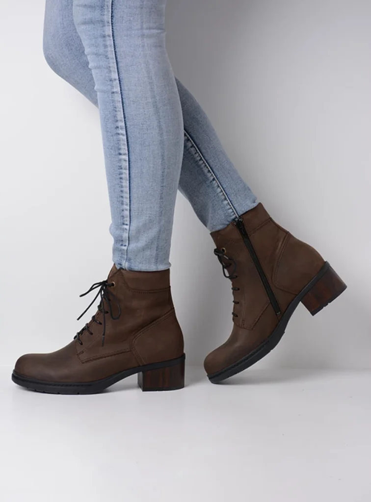 Wolky Lace up boots 01275 Edson XW 12300 brown nubuck