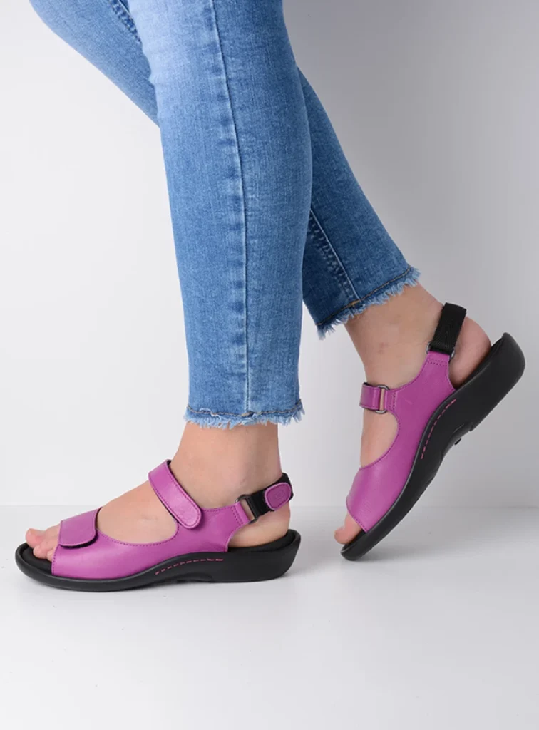 Wolky Sandals 01300 Salvia 30660 fuchsia leather