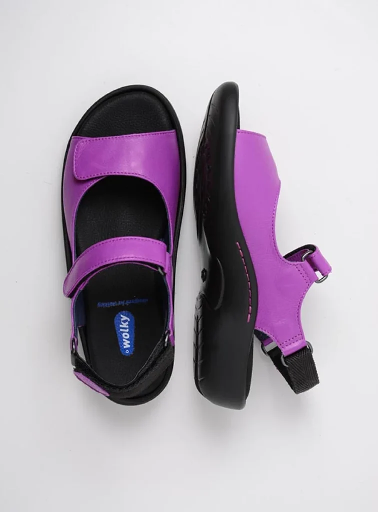 Wolky Sandals 01300 Salvia 30660 fuchsia leather