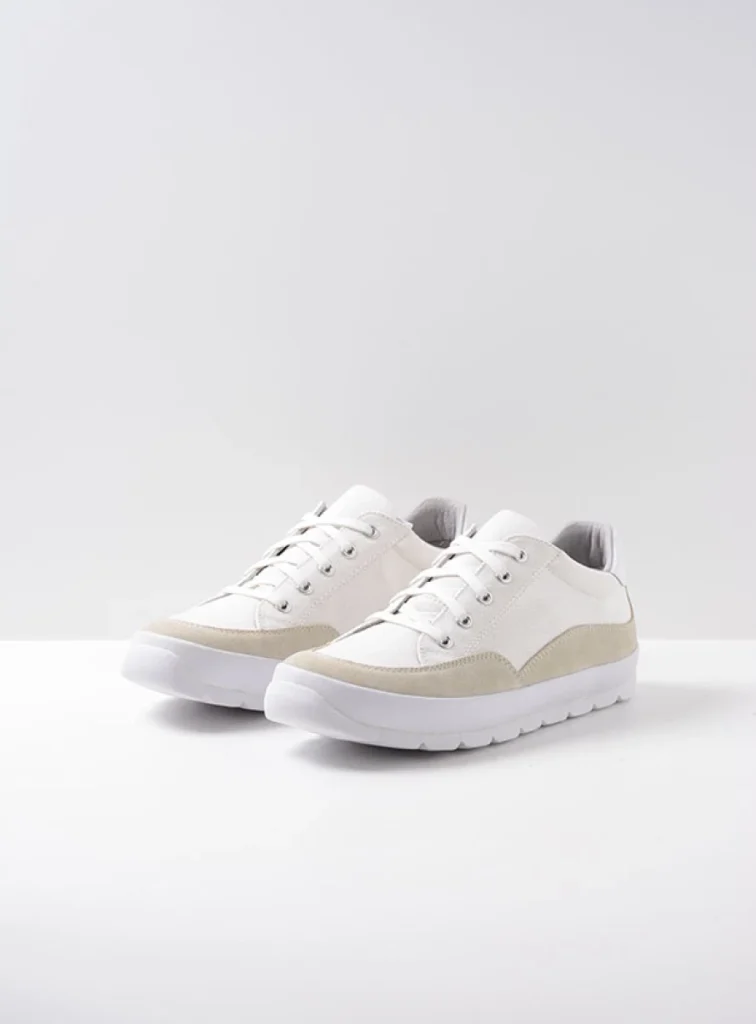 Wolky Lace up shoes 01425 Babati 94116 ice white canvas/suede