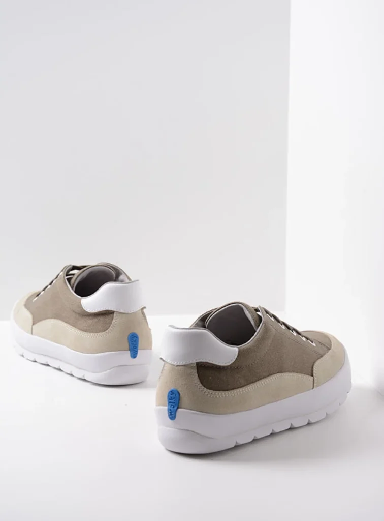 Wolky Trainers 01425 Babati 94375 khaki canvas/suede