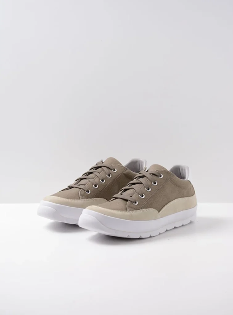 Wolky Trainers 01425 Babati 94375 khaki canvas/suede