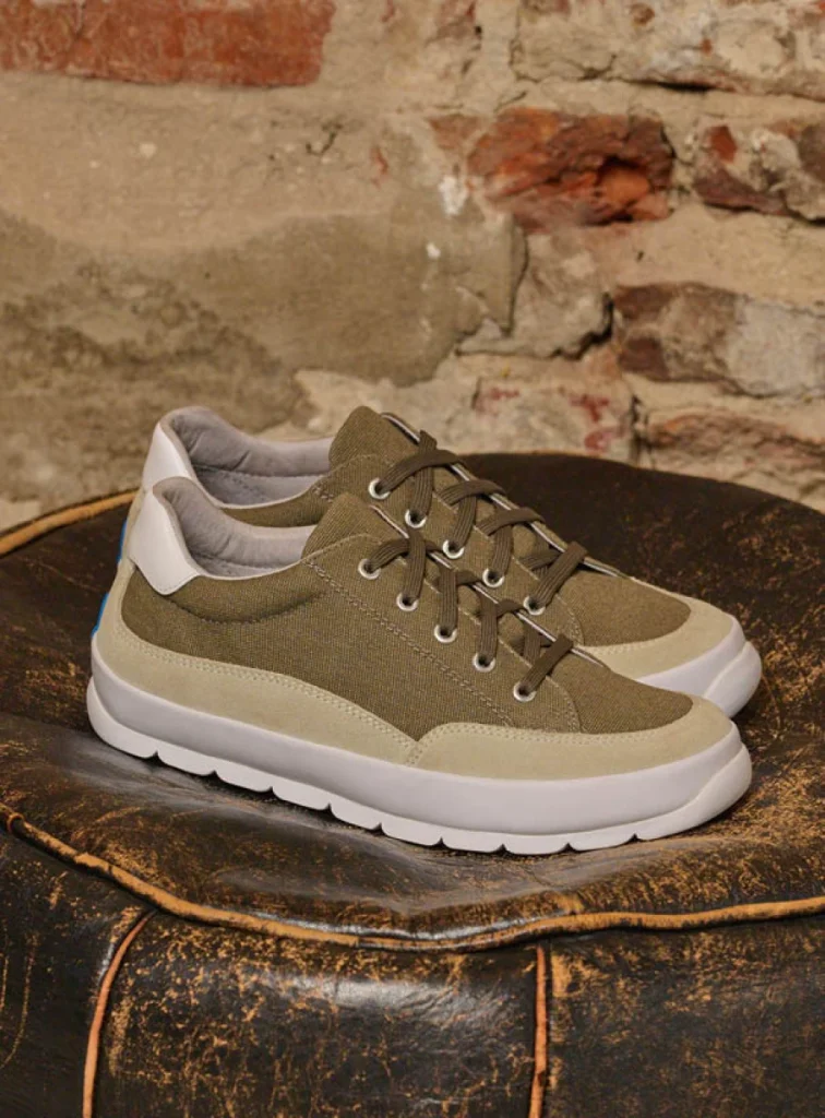 Wolky Trainers 01425 Babati 94375 khaki canvas/suede