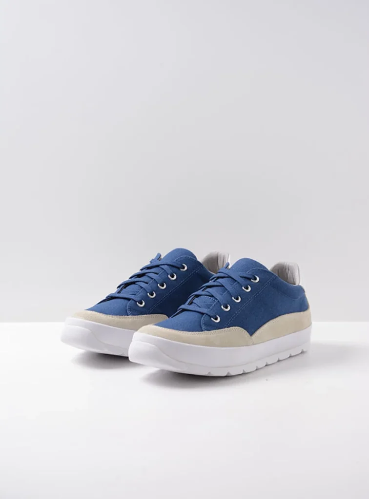 Wolky Lace up shoes 01425 Babati 94800 blue canvas/suede