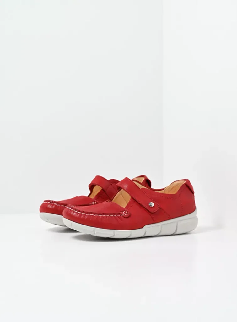 Wolky Comfort shoes 01500 Yukon 36500 red effect leather