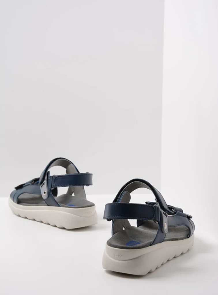 Wolky Sandals 01525 Mile 50800 blue leather