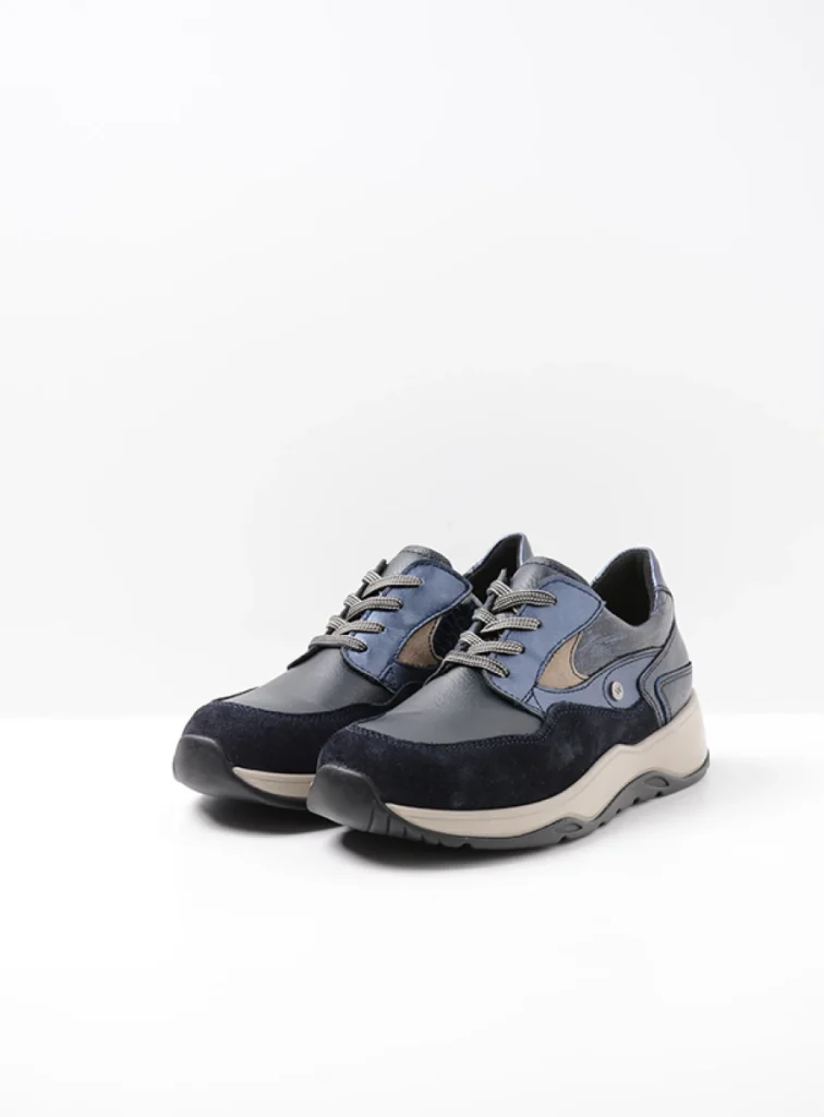 Wolky Trainers 01580 Sappho 90801 blue combi leather