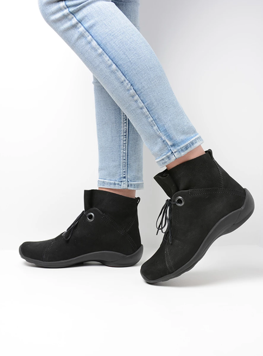 Wolky Lace up boots 01657 Diana 11000 black nubuck