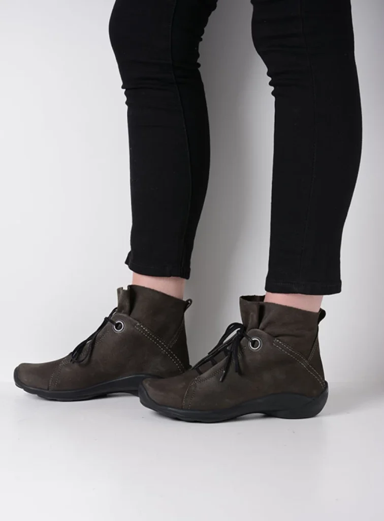 Wolky Lace up boots 01657 Diana 11301 carbon nubuck