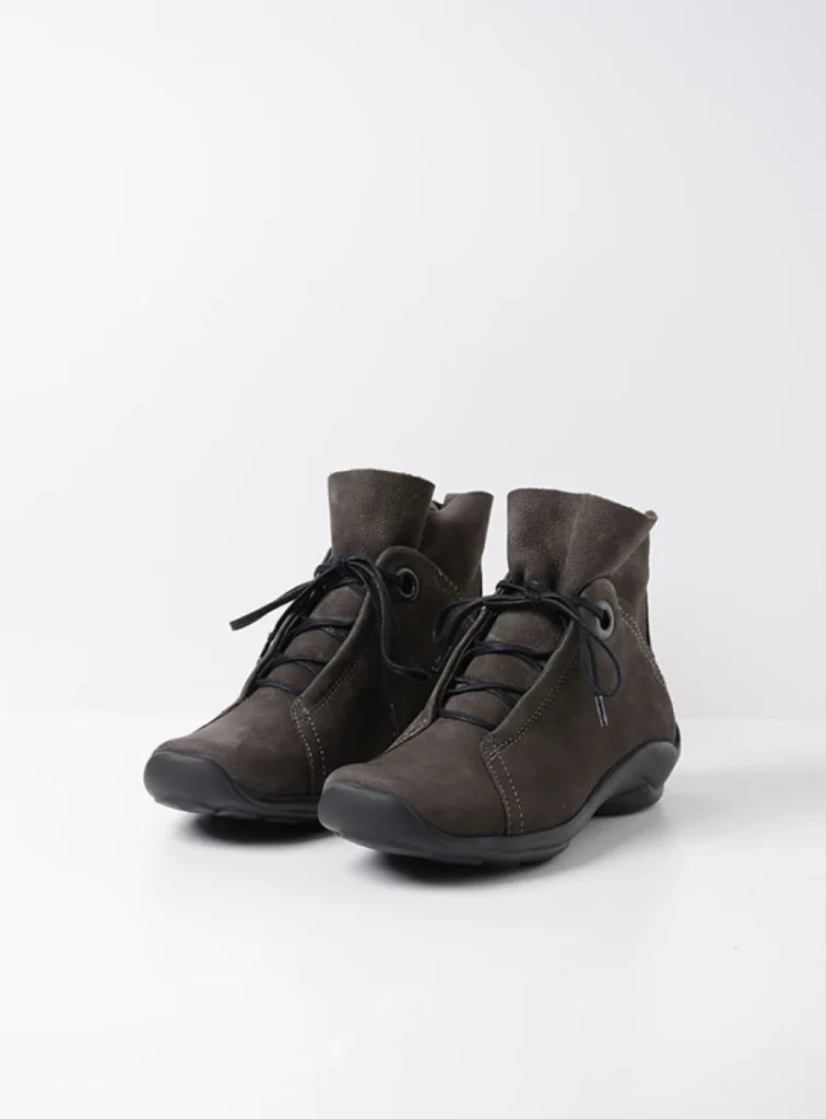 Wolky Lace up boots 01657 Diana 11301 carbon nubuck