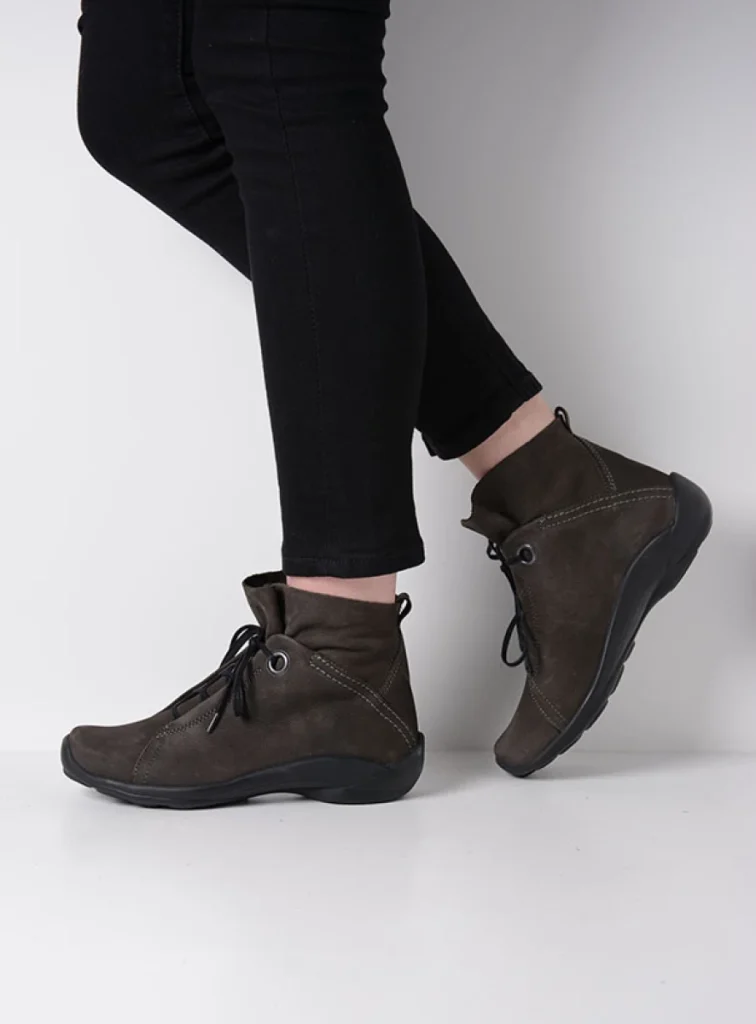 Wolky Lace up boots 01657 Diana 11301 carbon nubuck