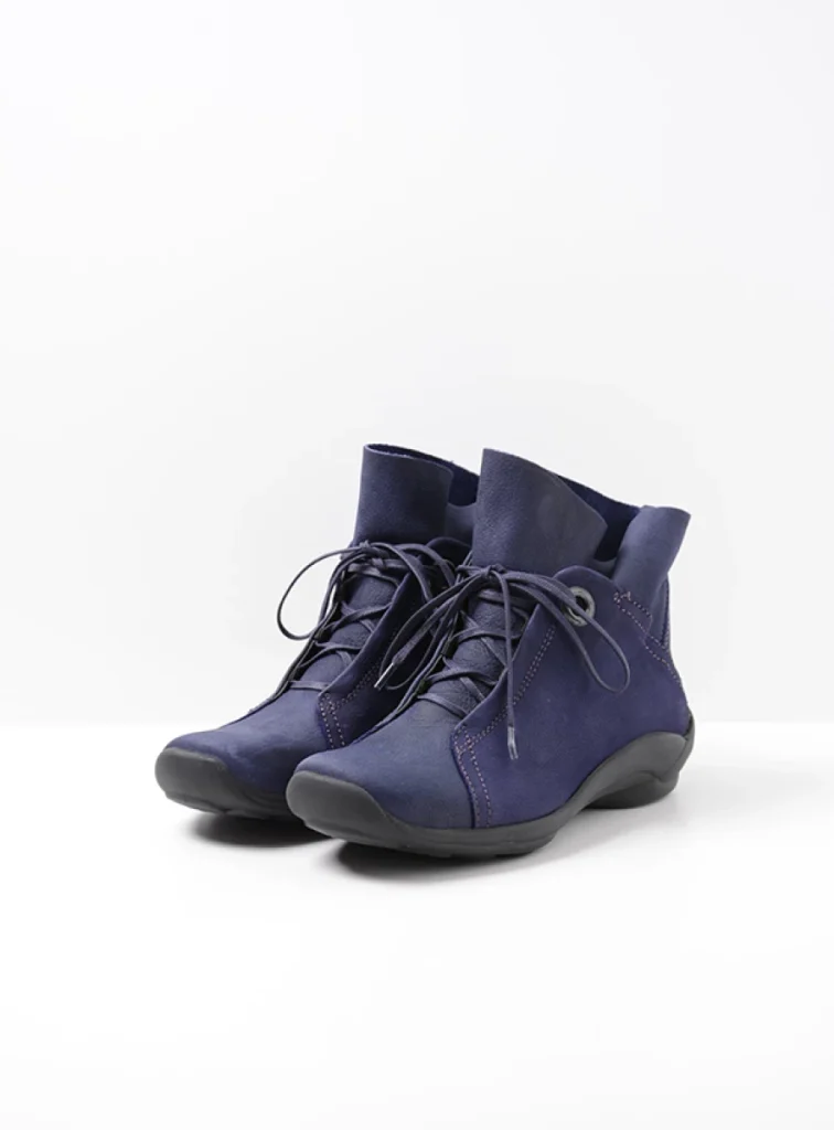 Wolky Lace up boots 01657 Diana 11600 purple nubuck