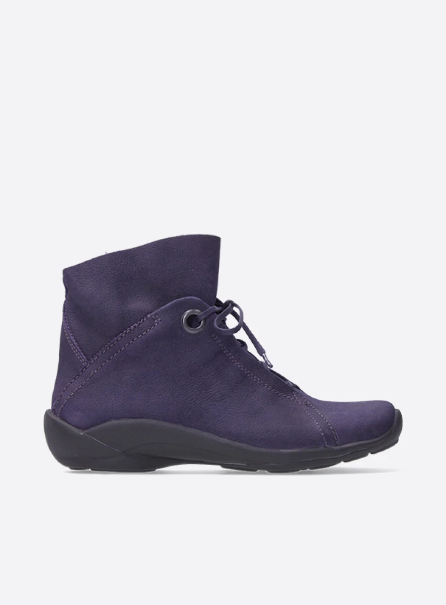 Wolky Lace up boots 01657 Diana 11600 purple nubuck